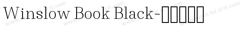Winslow Book Black字体转换